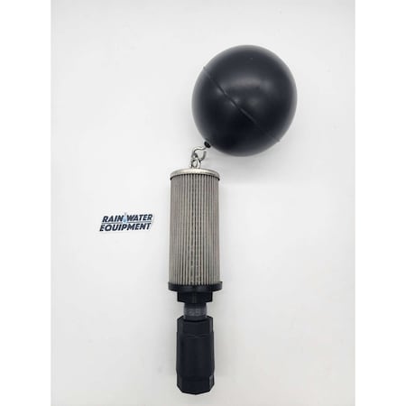 Rainwater Equipment 1.25 in. Stainless Steel Floating Filter w/ 6' Hose & Check Valve FIF-1.25-INCH-CV-NSF-51